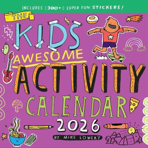 Kid’s Awesome Activity Wall Calendar 2026