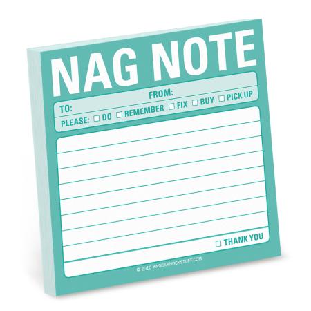 Nag Note Sticky Notes