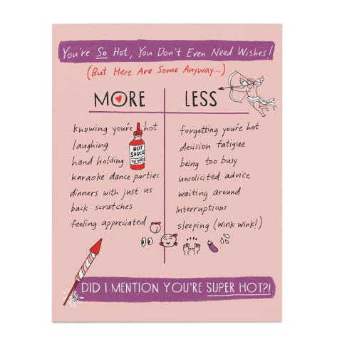 Julia Rothman Love More/Less Greeting Cards