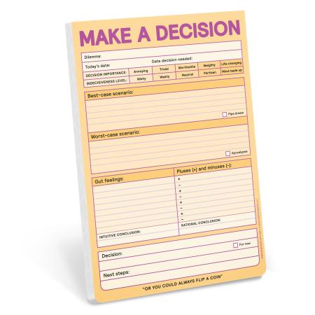 Make a Decision Pad (Pastel Version)