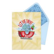 The Pigeon Let Me Drive the Sleigh!!! Greeting Card