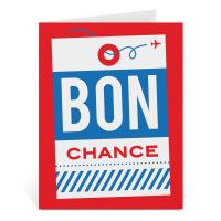 Bon Chance Greeting Card
