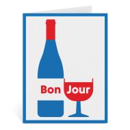 Bonjour Greeting Card