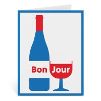 Bonjour Greeting Card